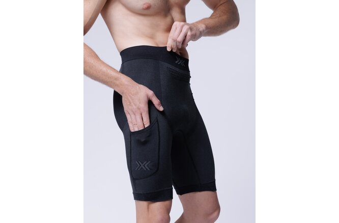 X-BIONIC Men XCeed Run Short Tights X black/rhino grey