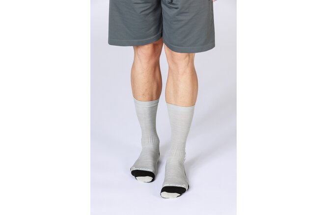 X-SOCKS Run Discover Merino Crew seal grey/light sand