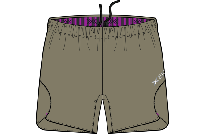 X-BIONIC Men CoreFusion Run Discover Shorts dark sand