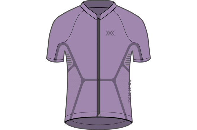 X-BIONIC Men XCeed Ride Jersey SH SL heather/lavender night