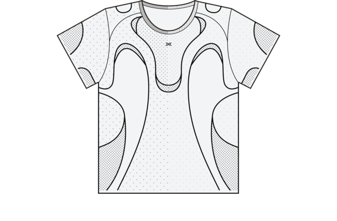 X-BIONIC Men XCeed Run Perform Shirt X white/X black
