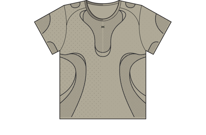 X-BIONIC Women XCeed Run Perform Shirt sand
