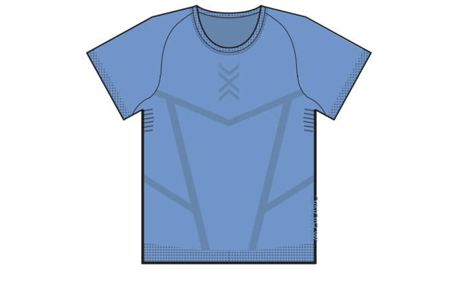 X-BIONIC Women XCeed Run Shirt SH SL eternal ice