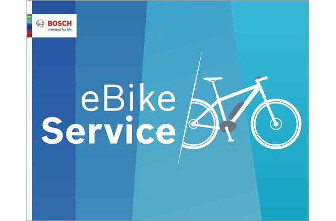 Bosch Fensteraufkleber "eBike Service" 300x235mm