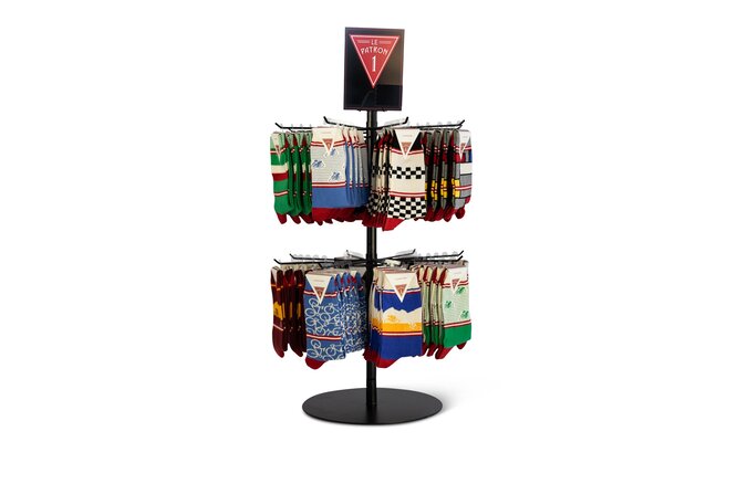 LE Patron Socks Display 2 Spinners, 80 Pair