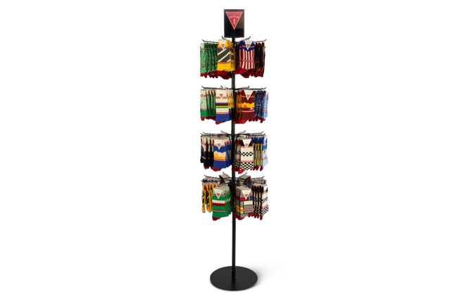 LE Patron Socks Display 4 Spinners, 160 Pair