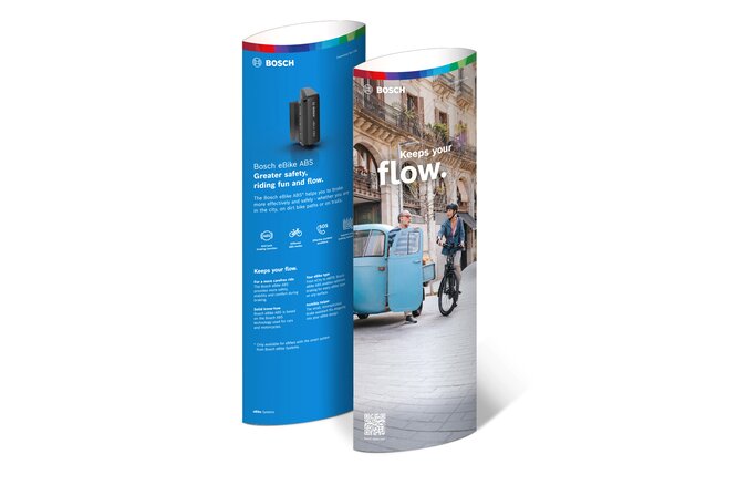 Bosch Aufsteller ABS 1900x650mm faltbar französisch