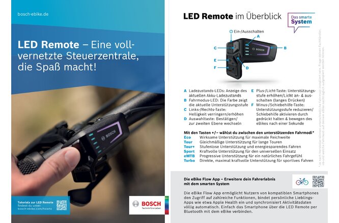 Bosch Quickstartguide LED Remote BRC3600 französisch 120x170mm