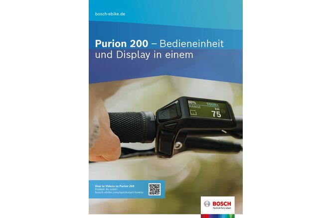 Bosch Quickstartguide Purion 200 BRC3800 deutsch 120x170mm