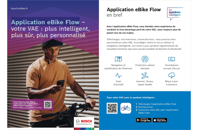 Bosch Quickstartguide eBike Flow App französisch 120x170mm