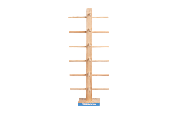 Shimano Holzaufsteller für 6 Brillen