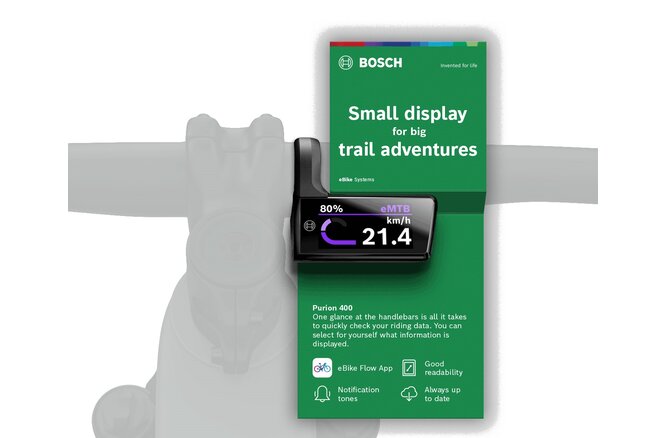 Bosch Lenkerkarte Purion 400 BHU3500 französisch 80x165mm