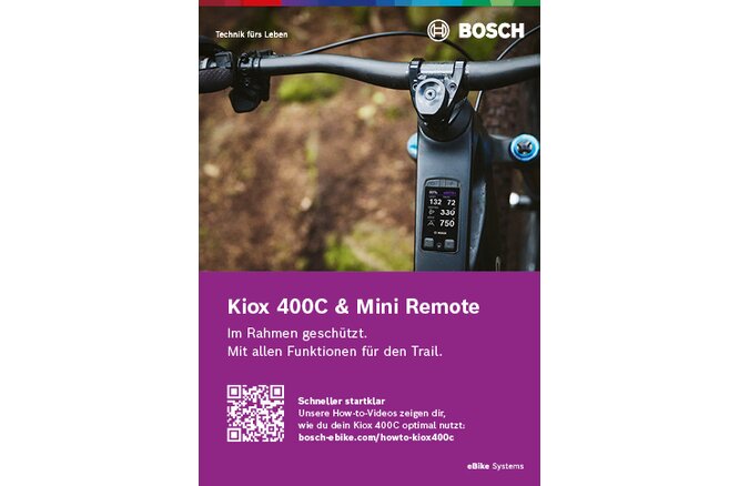 Bosch Quickstartguide Kiox 400C deutsch 120x170mm