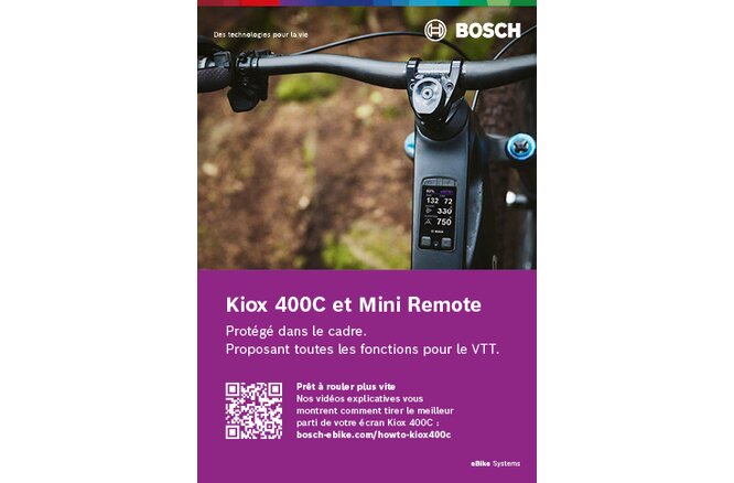 Bosch Quickstartguide Kiox 400C französisch 120x170mm