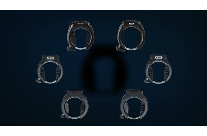 Abus Rahmenschloss Granit XPlus 6950M NR ohne Halter schwarz