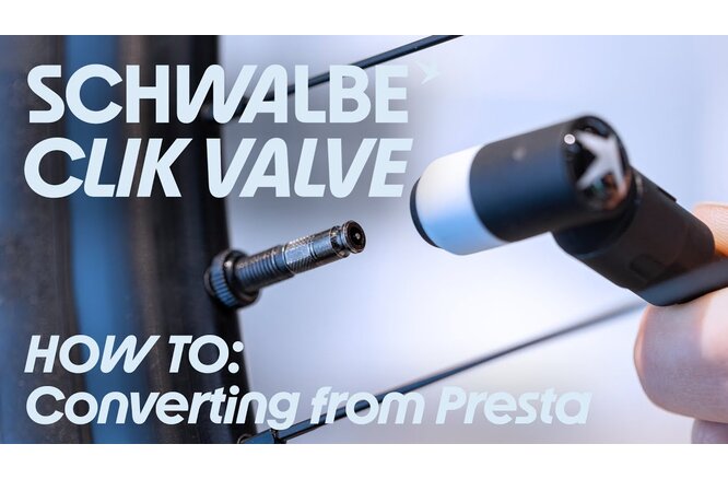 Schwalbe Ventileinsatz Clik Valve SV-SCV Set à 2 Stück &... Pumpenkopf-Adapter schwarz