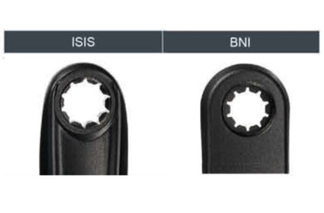 Kurbel 175 mm Alu ohne Schrauben ISIS schwarz