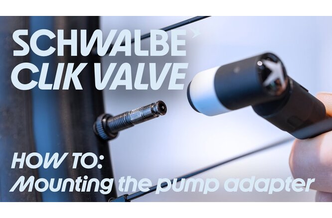 Schwalbe Ventileinsatz Clik Valve SV-SCV Set à 2 Stück &... Pumpenkopf-Adapter schwarz