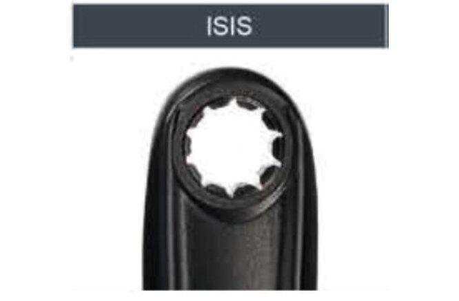 Kurbel 170 mm Alu ohne Schrauben ISIS für Bosch SX BDU31YY schwarz