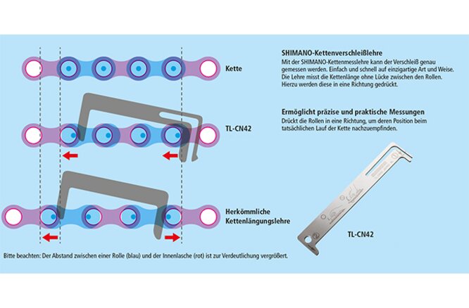Shimano Kettenlehre TL-CN42
